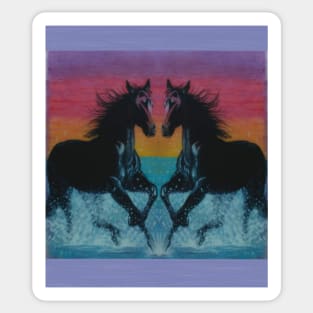 Sunset Stallion Sticker